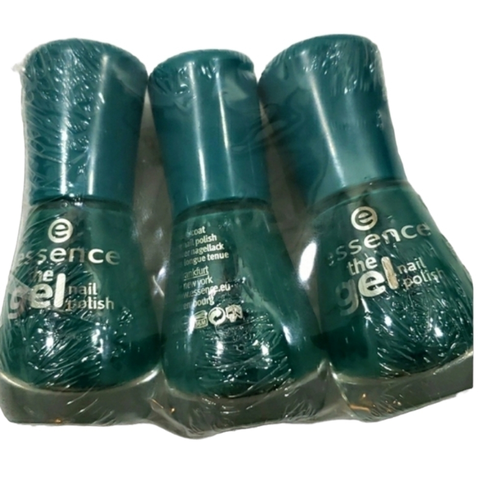 ESSENCE GEL NAIL POLISH~ISLAND Hopping #64 GREEN~Lot of 3~